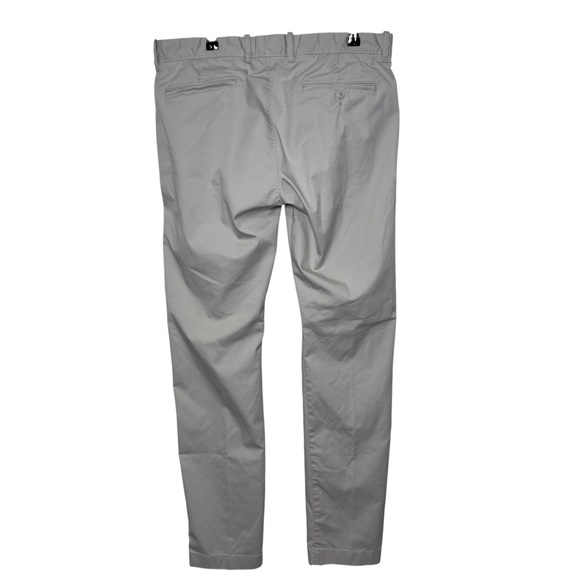 J Crew Tech Pants Mens 34x34 Light Beige Slim Fit 484 Preppy Stretch Golf Chino - Picture 2 of 7